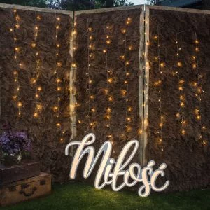 ścianka boho z suszonych traw