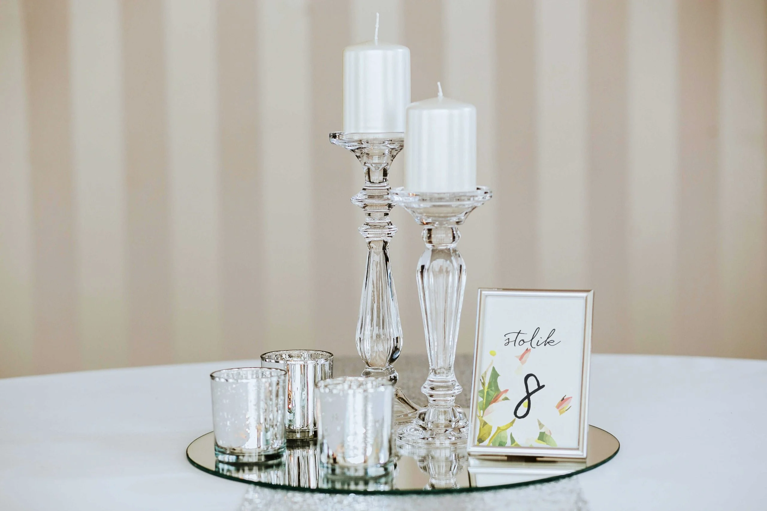 lustrzane podstawki duże