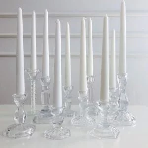 kryształowe świeczniki