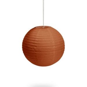 lampion papierowy brązowy