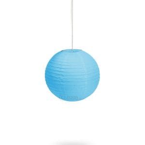 lampion papierowy niebieski