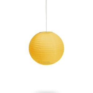 lampion papierowy żółty
